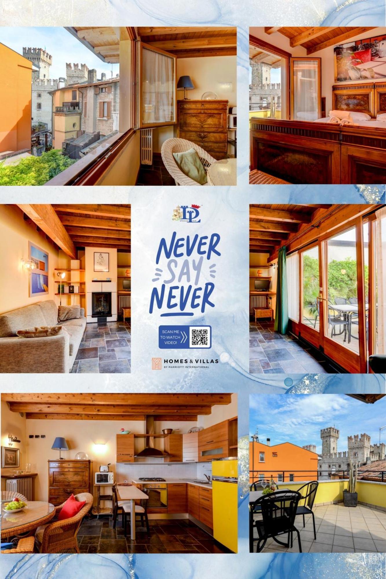 Desenzanoloft Official Partner Marriott Homes & Villas -Penthouse Never Say Never Sirmione Castle View 外观 照片